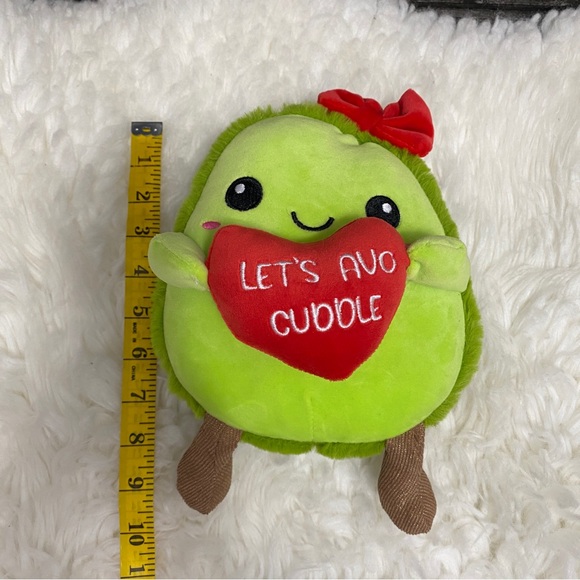 ❌SOLD❌DAN DEE LET'S AVO CUDDLE VALENTINE'S DAY STUFFED PLUSH AVOCADO HEART - Picture 2 of 7
